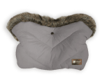 KIKKA BOO Ръкавица за количка Luxury Fur - Grey