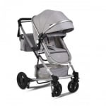 MONI Комбинирана детска количка Gigi с люлеещ механизъм - светло сива