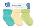 KIKKA BOO Бебешки памучни термо чорапи дълги MINT (1-2г.)