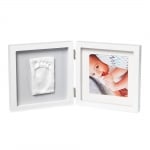 BABY ART Бяла рамка за отпечатък и снимка (сиво паспарту) My Baby Style