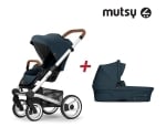 MUTSY Пакет Шаси Mutsy Nio Standard + Кош за новородено и Седалка със сенник Mutsy Nio - Adventure Ocean Blue