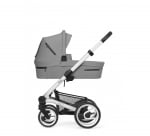 MUTSY Пакет Шаси Mutsy Nio Standard + Кош за новородено и Седалка със сенник Mutsy Nio - Journey Ice Grey