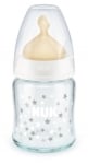 NUK Стъклено шише First Choice каучук микс 120мл.