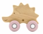 KIKKA BOO Дървена играчка с чесалка Hedgehog - Pink