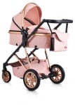 MONI Комбинирана детска количка Midas 2в1 - розова