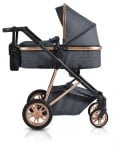 MONI Комбинирана детска количка Midas 2в1 - черна