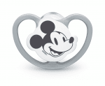NUK биберон залъгалка силикон Space Mickey+ кутия (18-36м.) 1бр.