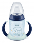 NUK First Choice шише за сок РР 150мл. със силиконов накрайник (6-18м.) Glow in the Dark
