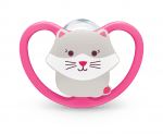 NUK Силиконова залъгалка Space + box (6-18м.)
