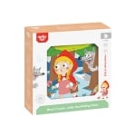 TOOKY TOY Дървени кубчета пъзел Red riding hood