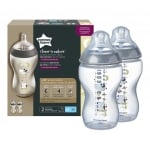 TOMMEE TIPPEE Шише за хранене с декорация Easi Vent 340мл. - бухал (3м+) (2бр./оп.)