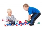 VIKING TOYS Линейка с 2 човечета и носилка - 25 см (подаръчна кутия)