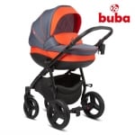 BUBA Комбинирана количка 3в1 Bella 713 - Pewter Orange