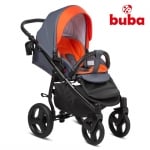 BUBA Комбинирана количка 3в1 Bella 713 - Pewter Orange