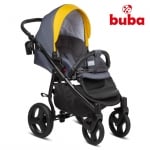 BUBA Комбинирана количка 3в1 Bella 716 - Pewter Yellow