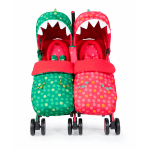 COSATTO Детска количка за близнаци Supa Dupa - Dinomee and Mо