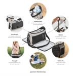 REER Чанта/органайзер за количка със сменяща подложка Clip & Go