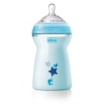 CHICCO Шише със силиконов биберон 330мл. (6м+) Natural Feeling - момче