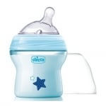 CHICCO Шише със силиконов биберон Natural Feeling 150 мл. (0м+) - син