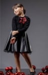 CONTRAST Детска модерна рокля черен