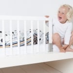 BABY DAN Дървена преграда за легло - White