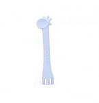 KIKKA BOO Лъжица силиконова Giraffe - синя