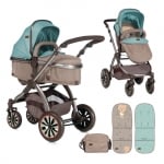 LORELLI Комбинирана количка Aurora 2в1 - Beige&Green Bear