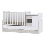 LORELLI Легло MiniMAX New 72/190 - бял/светъл дъб