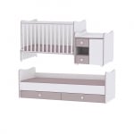 LORELLI Легло MiniMAX New 72/190 - бял/светъл дъб