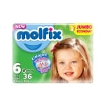 MOLFIX JUMBO 6 Пелени (15+кг.) 36 броя