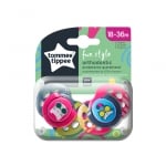 TOMMEE TIPPEE Ортодонтични залъгалки Fun Style - момиче (18-36м.) (2бр./оп.)