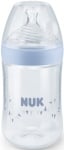 NUK Шише със силиконов биберон Nature Sense PP 260 мл. (6-18 м.)