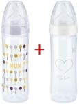 NUK Сет New Classic шишета със силиконов биберон (2бр./оп.)