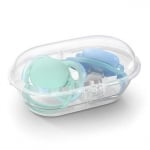 PHILIPS AVENT Силиконови залъгалки ULTRA AIR + стерилизаторна кутия (6-18м.) (2бр./оп.)