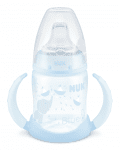 NUK Шише за сок с накрайник силикон Blue 150мл.