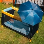 REER Универсален чадър за бебешка количка - черен