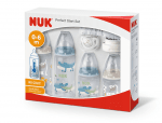 NUK First Choice + СЕТ Perfect Start Temperature Control - 10 части (момче)