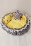JAJUBABY Бебешко гнездо 2в1 - Grey&Yellow