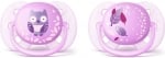 PHILIPS AVENT Залъгалки Ultra Soft със стерилизаторна кутия (0-6м.)(2бр./оп) момиче