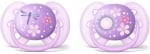 PHILIPS AVENT Залъгалки Ultra Soft със стерилизаторна кутия (6-18м.)(2бр./оп) момиче