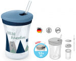 NUK Чаша със сламка EVOLUTION Action Cup 230мл. 12+ месеца "Hello Adventure"