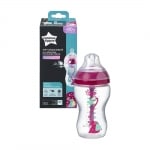 TOMMEE TIPPEE Шише за хранене Advanced Anti-Colic (3м+) 340мл. - розово с декорация