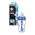 TOMMEE TIPPEE Шише за хранене Advanced Anti-Colic (3м+) 340мл. - синьо с декорация