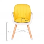 BUBA Столче за хранене Carino - жълто