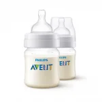 PHILIPS AVENT Комплект от 2 бр. шишета за хранене Anti-Colic 125 мл, с биберон със сила на потока 1, 0м+ 