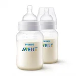 PHILIPS AVENT Комплект от 2 бр. шишета за хранене Anti-Colic 260 мл, с биберон със сила на потока 2, 1м+ 