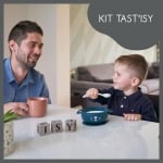 BABYMOOV Комплект силиконова купичка с вакуум и лъжичка TAST'ISY - зелено 