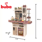 BUBA Детска кухня Modern Kitchen 65 части - сива